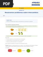 Resolvemos Problemas Sobre Intercambios: 5. Grado