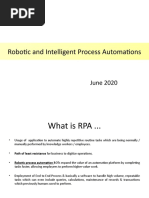 Robotics Process Automation