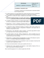 MA1-PG1 Programa de Limpieza y Desinfeccion (POES) Rev. 2