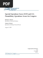 Special Operations Forces (SOF) and CIA Paramilitary Operations: Issues For Congress