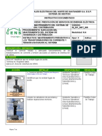 Mantemineto Preventivo A Los Transformadores de Corriente y Tension Asociados Al Sistema