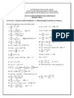 TALLER ECUACIONES DIFERENCIALES ORDINARIAS Primer Corte Final