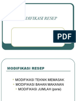 Modifikasi Resep