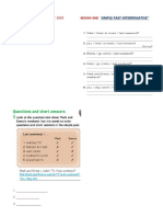 Simple Past-Interrogative - Exercises