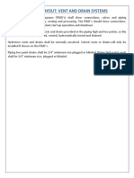 Piping Layout Vent and Drain Systems PDF