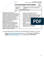 Guía de Trabajo Lenguaje Tercero Básico 15 PDF