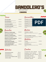 Los Bandolero's Cardápio PDF