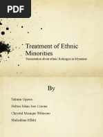 Treatment of Ethnic Minorities: Presentation About Ethnic Rohingya in Myanmar