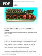 What's The Difference Between AC-DC and DC-DC Power Supplies - Electronic Design