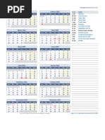 Calendario 2022 Una Pagina PDF