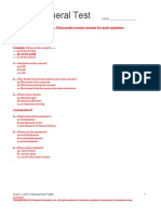 Unit 2 General Test: Listen To The Conversations. Choose The Correct Answer For Each Question