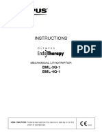 Olympus BML-3Q Lithotriptor - Instructions