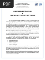 Cursos de Certificación y Diplomado de Interconectividad 2020 Agosto 2020