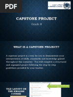 G8 - Captsone Project Guidelines