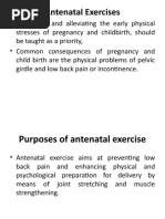 Antenatal Exercises