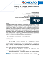 42 ENSAIOS DE CORRENTE DE FUGA EM GERADOR SÍNCRONO TRIFÁSICO Manutenção Preventiva Periódica 2. Pág. 423 437