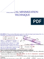 Residual Minimization Technique