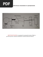 Draw, Label and Define The Basic Instrumentation of A Spectrophotometer