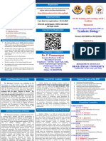 Brochure AICTE ATAL Academy Sponored FDP On Synthetic Biology