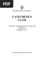 Catechetics Class: "The New Catechetical Directory For The Philippines (Chapters 1-4) "