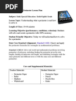 Perimeter Lesson Plan