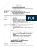 Lesson Plan Class - Vii CH 5:acids, Bases and Salts