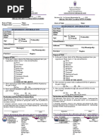 Health Declaration Form Health Declaration Form: Respondent Information Respondent Information