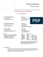 Elec 365 - Applied Electronic and Electrical Machines: Faculty of Engineering