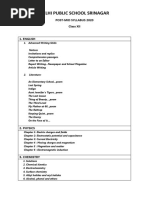 Post Mid Syllabus Class XII 2020