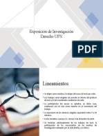 Exposición de Investigación Derecho UPN