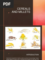 Cereals and Millets.