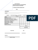 Infosan SA3 - Project Presentation Rubric