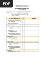 Checklist Exam of Ear