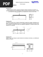 Tema: Flexion Simple: Problema #1