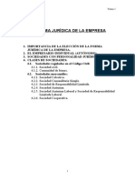 Tema 2 - Forma Jurídica de La Empresa