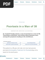 Hpathy Psoriasis in A Man of 38