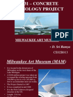 Ce 431 - Concrete Technology Project: Milwaukee Art Museum