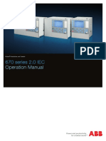 670 Series 2.0 IEC: Operation Manual