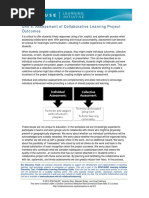 Assessment of Collaborative Learning Project