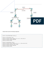 Sample Network Used For The Following Configuration