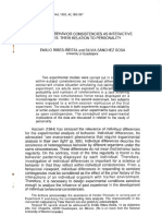 Ribes. 1992. Individual Behavior Consistencies As Interactive Styles.