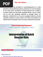 Varying-Volume Batch Reactor