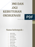 ANATOMI DAN FISIOLOGI KEBUTUHAN OKSIGENASI Kel 1