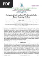 Design and Fabrication of Automatic Solar Panel Cleaning System