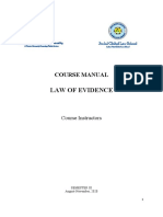 Evidence Course Manual 2020