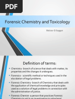 Intro To Forensic Chemistry and Toxicology