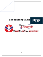 Hot Air Oven Lab Manual - 12-2020