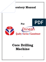 Laboratory Manual: Core Drilling Machine