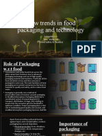 New Trends in Food Packaging and Technology