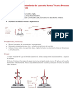 Determinación Del Asentamiento Del Concreto Norma Técnica Peruana 339.035